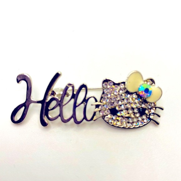 Hello Kitty pin brooch rhinestones Very Br… - Picture 6 of 12